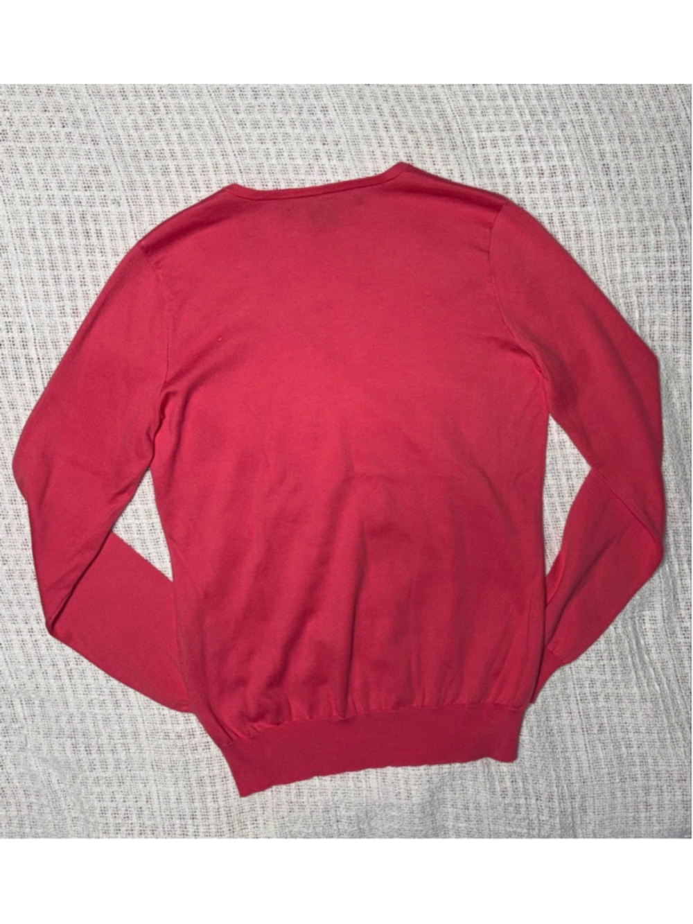 Ralph Lauren Sport Woman's Y2K Era Preppy Pink V-Neck Pony Logo Sweater Size M - Picture 3 of 6